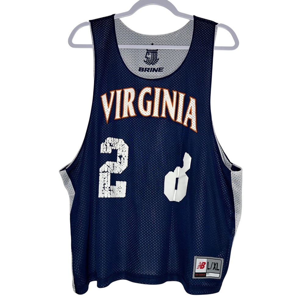 Brine New Balance Virginia Lacrosse Reversible Mesh Practice Jersey Navy L/XL